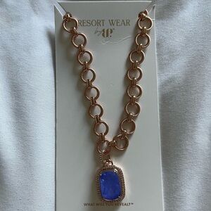 BP Rose Gold Resort Necklace with Interlocking Chain